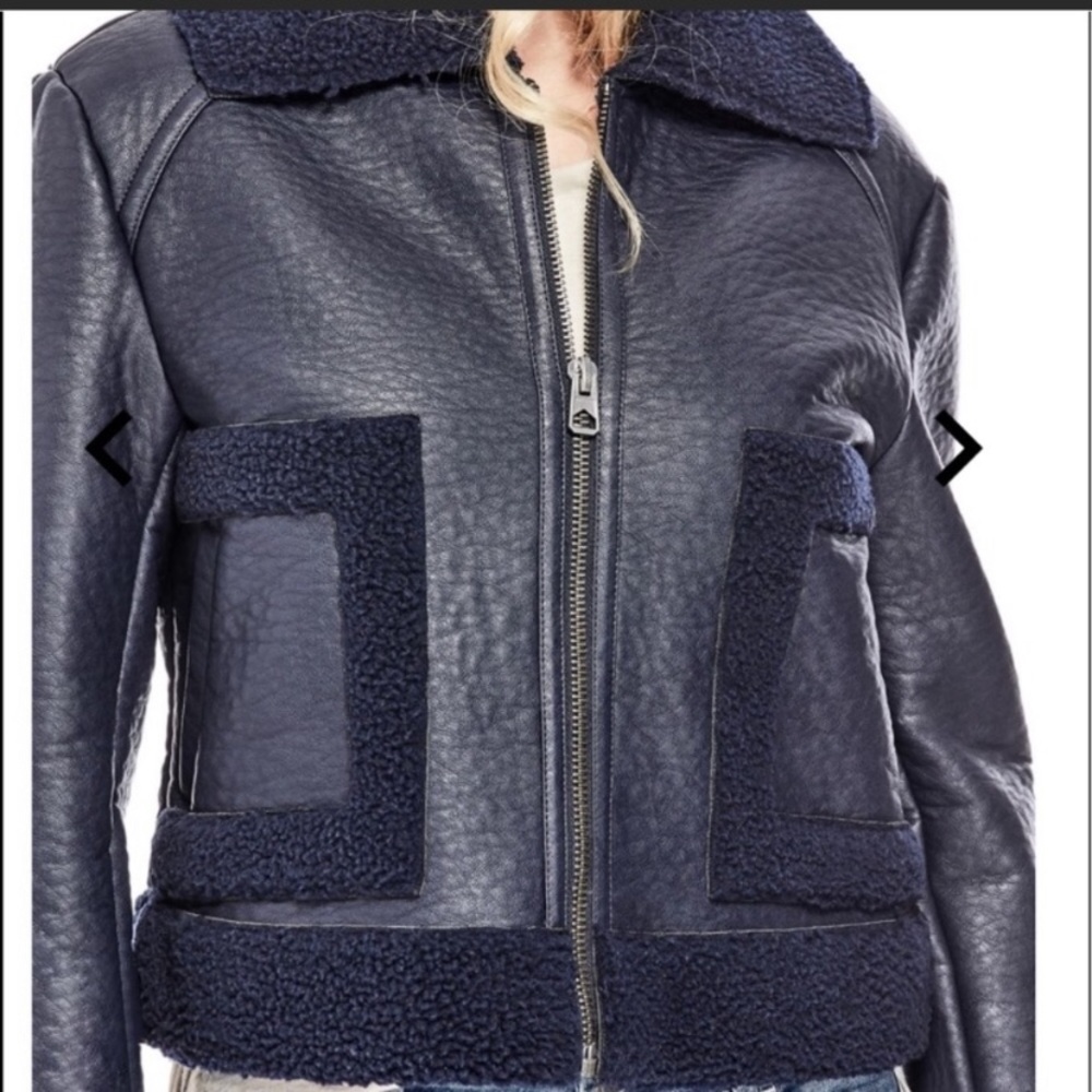 Guess faux leather Jacket size small
